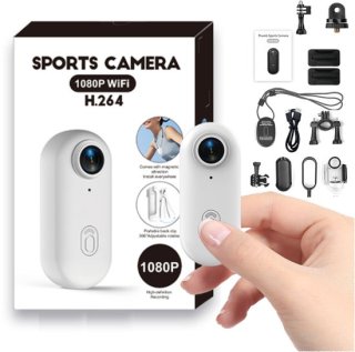 Mini Action Camera - 1080P Body Camera WIFI Draagbare Spycam voor Huisdieren Uitlaten, Vloggen, Reizen - Helm Motorfiets Fiets Filmen Waterdichte Elektrische Fiets Actie Camera Video-opname review