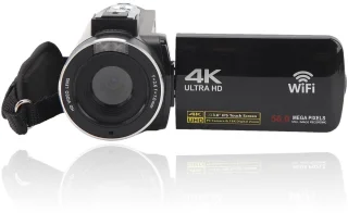 Videocamera Camcorder met Afstandsbediening 56M 4K 30FPS IR NightVision 18X Zoom 3.0in IPS Touchscreen Vlog Camera voor Fotografie