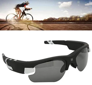 Smart Camera Glasses, 1080P HD Video Glasses with Photo, Video and Audio, 4 Replaceable Lenses, Portable Portable Camera Sunglasses for Women/Men, Indoor and Outdoor, Sports, Driving