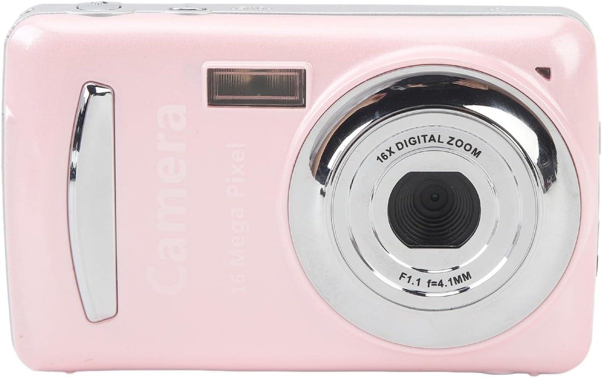 16MP Compacte Vlog Camera 1080P Roze