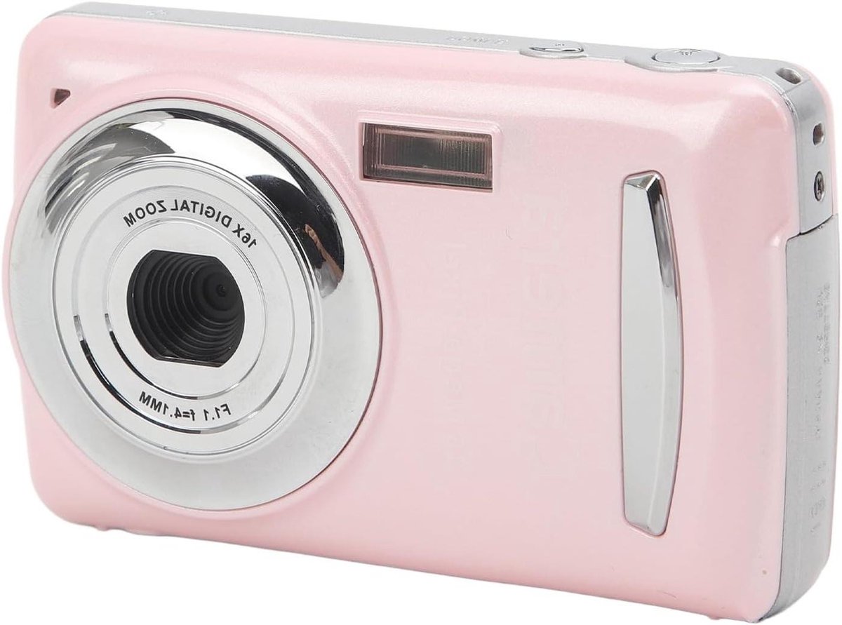 16MP Compacte Vlog Camera 1080P Roze