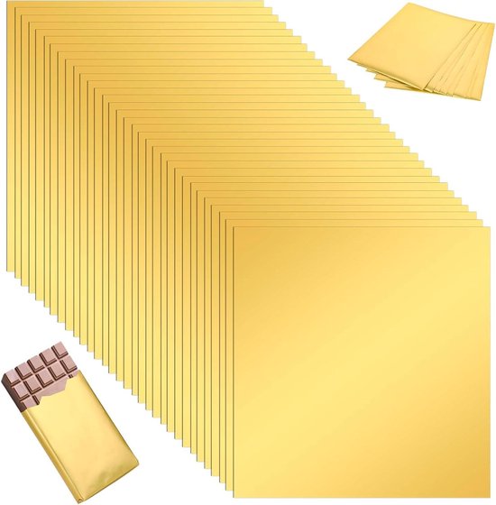 16x19cm Gouden Aluminiumfolie Wrappers - 100 Stuks