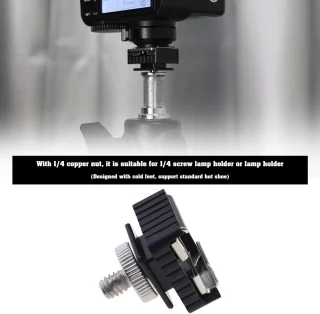2 stuks flitsschoenmontageadapter 1/4 inch