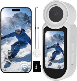2.7K mini action camera WiFi bodycam 64GB wit