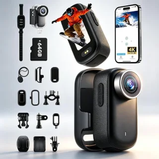 360° action cam met touchscreen, SnelShoppen
