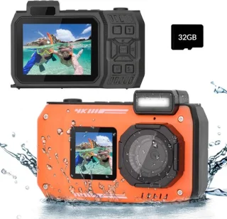 4k 48mp-onderwatercamera – oranje