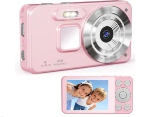 4K 64MP digitale camera (roze)