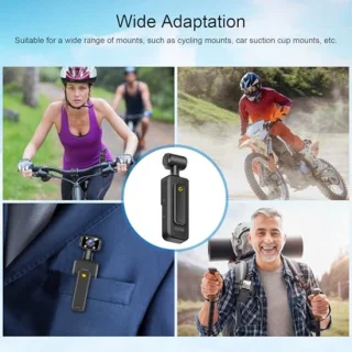 4K actiecamera met roteerbare lens voor motorfietshelmen