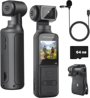 4K Mini Bodycam Vlog Camcorder