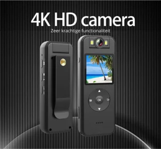 4K Mini WIFI Body Camera met IPS-scherm en 128G SD-kaart