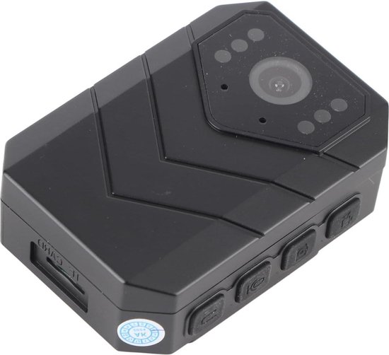 4K Mini WiFi Lichaamscamera 1080P HD met Groothoeklens