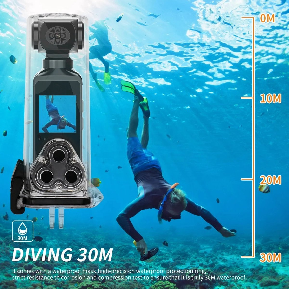 4K Pocket Camera Mini Draaibaar Wifi Actie Camera