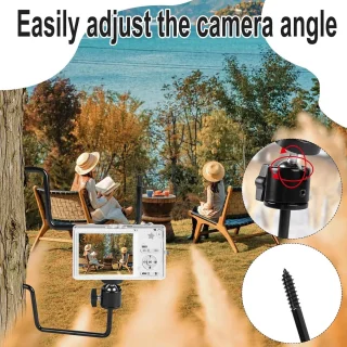 5 bomenhouders voor wildcamera, trailcamera-montage met 360° draaikop - ShopVlot