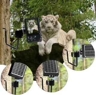 5 bomenhouders voor wildcamera, trailcamera-montage met 360° draaikop - ShopVlot