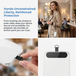5 stuks kleurencamerakoord en 5 stuks pakking antislipversterking mobiele telefoonriem camera-accessoires verstelbaar - ShopVlot