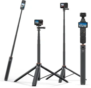 53 inch selfie stick en tripod voor action camera’s en pocketcamera’s