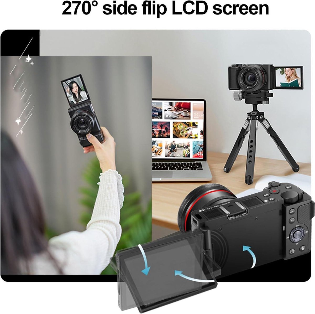5K HDR 64MP Micro-SLR Camera 32" IPS Touchscreen