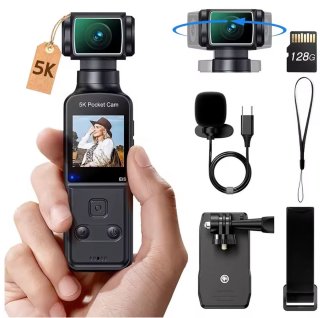 De 5P Pocket Cam Actioncamera in één oogopslag