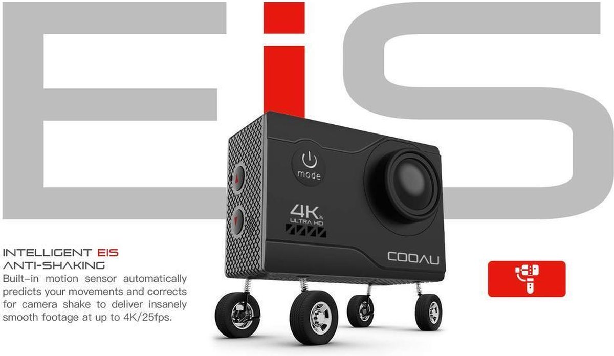 Actie Camera 4K 30FPS 20MP Wifi Onderwater Helmcamera
