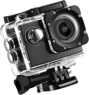 Actiecamera 1080 HD video 30 m underwater accessoires voor helmen, fietsen, surfplanken, skiën en racen - ShopVlot