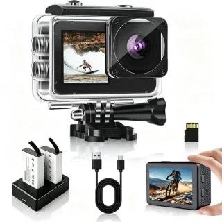 Actiecamera 1080P FHD Dual Screen