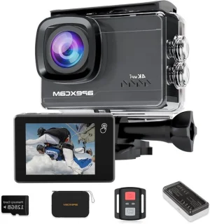 Actiecamera 4K - sportcamera touchscreen - zwart