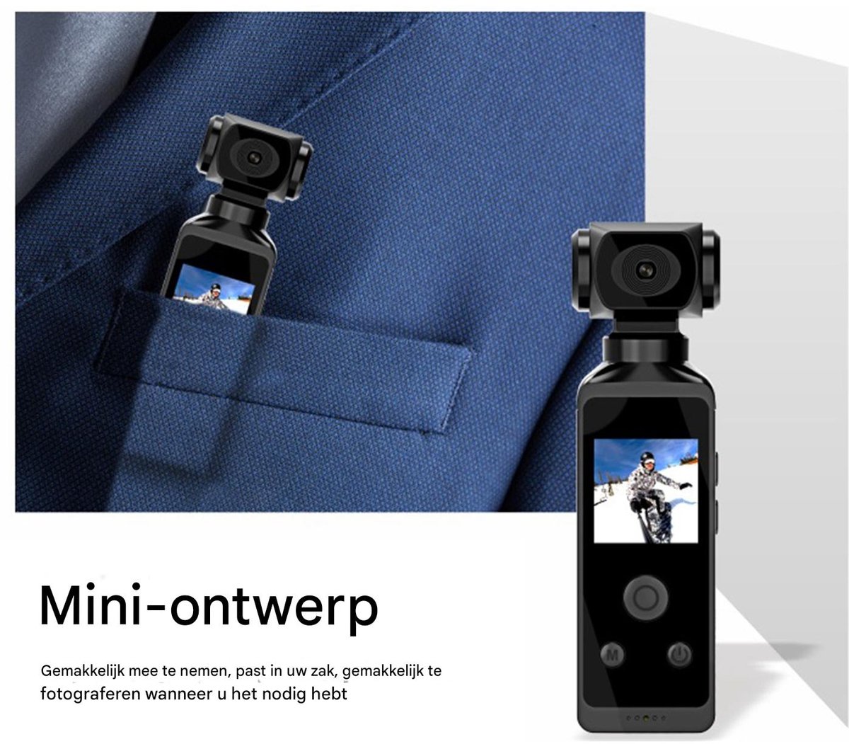 Actiecamera 4K Ultra HD met WiFi en Microfoon