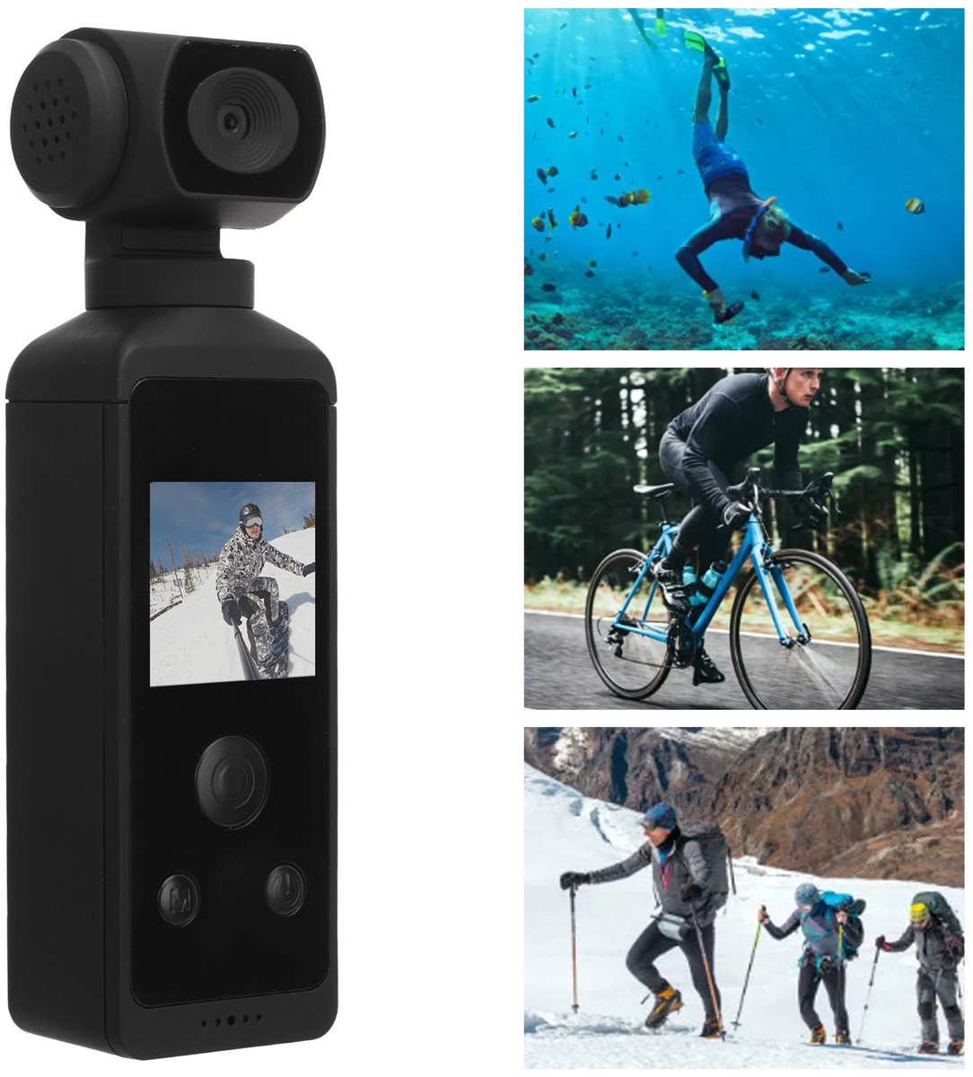 Actiecamera 4K Ultra HD met WiFi en Microfoon