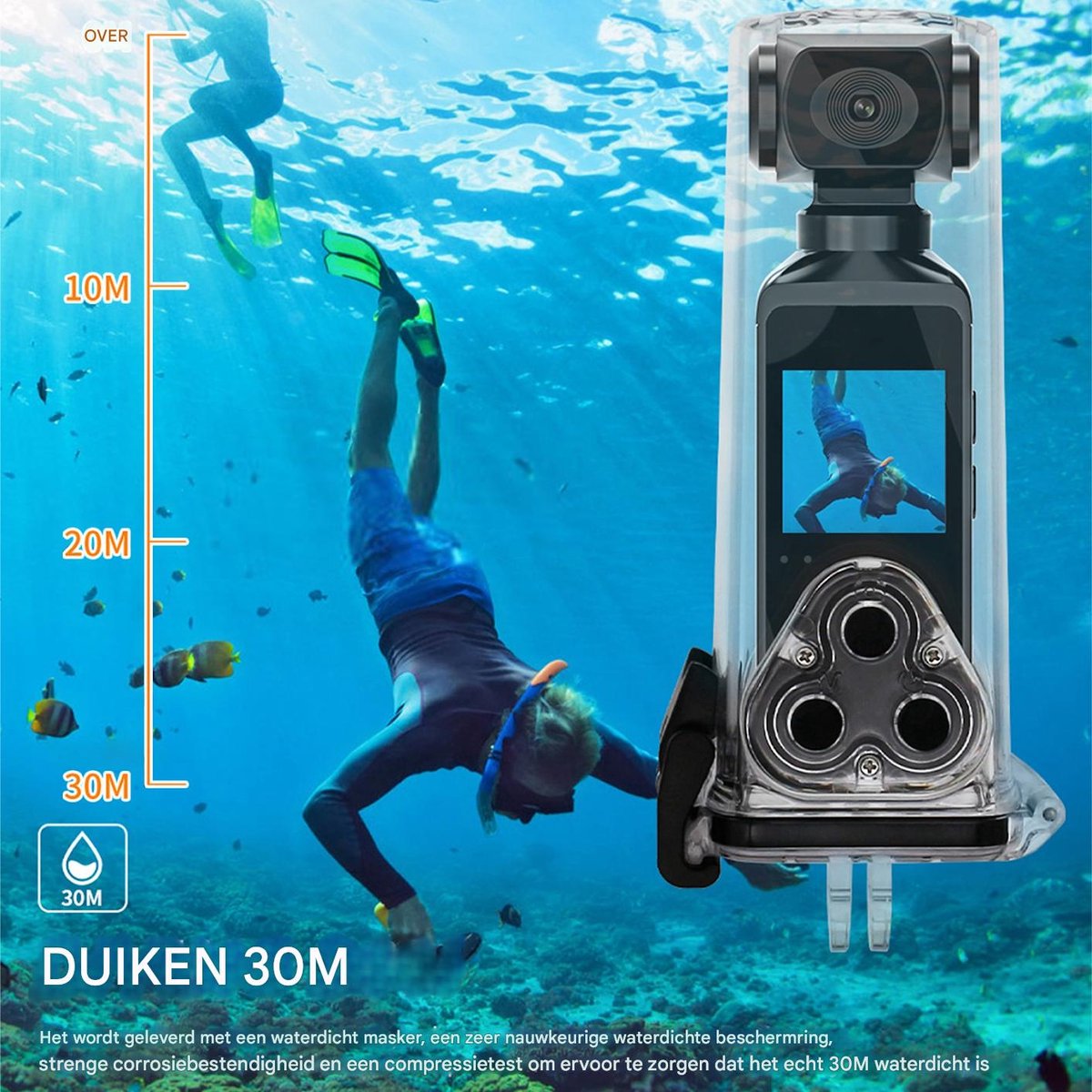 Actiecamera 4K Ultra HD met WiFi en Microfoon