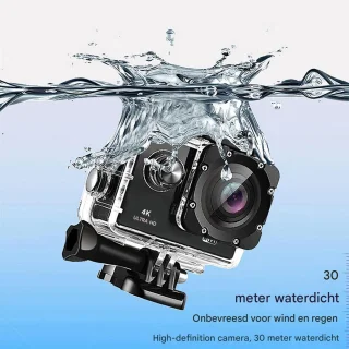 Actiecamera 4K - Zwart