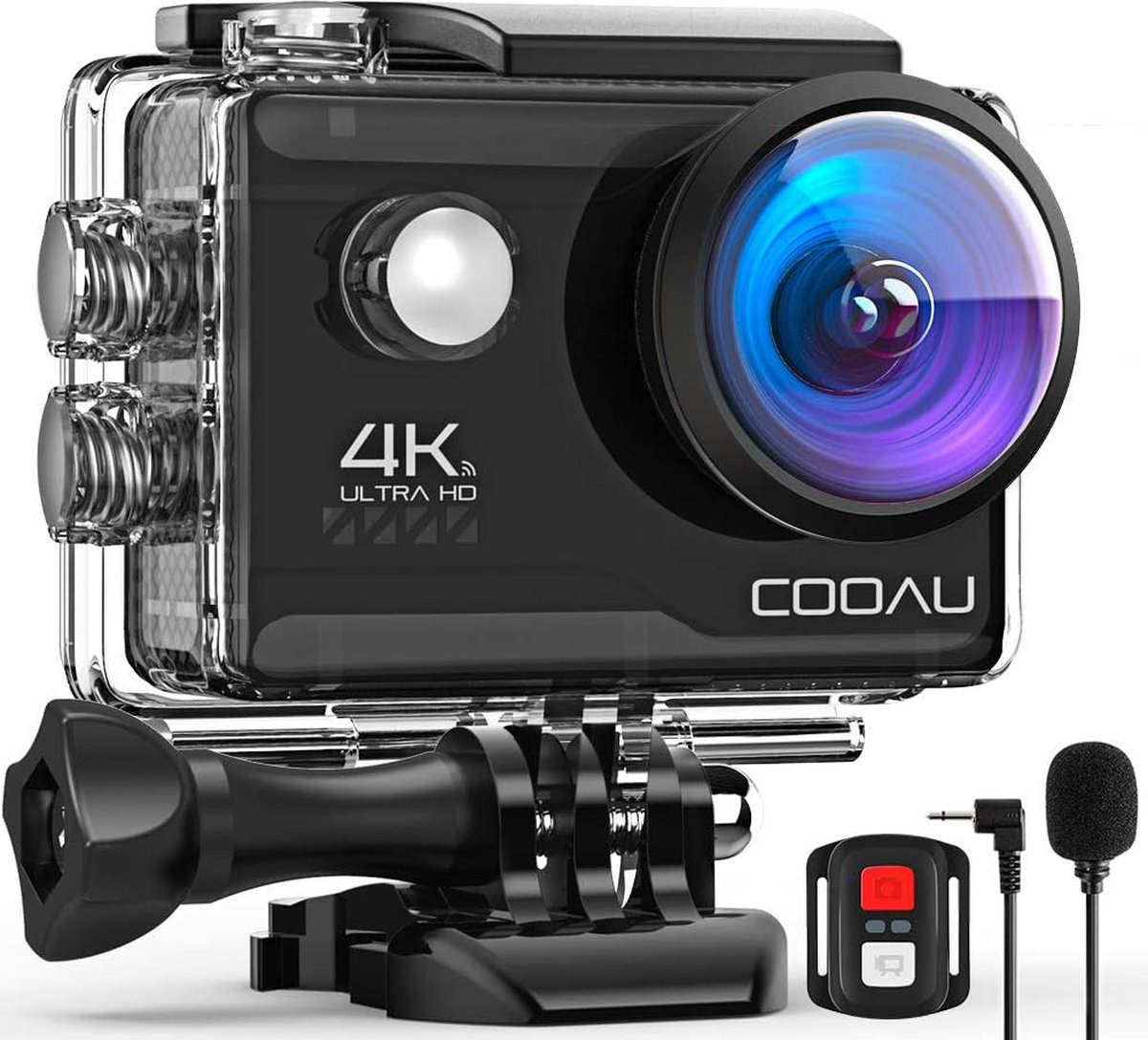 Action Cam 4K 30FPS 20MP WiFi actiecamera met groothoek en accessoires