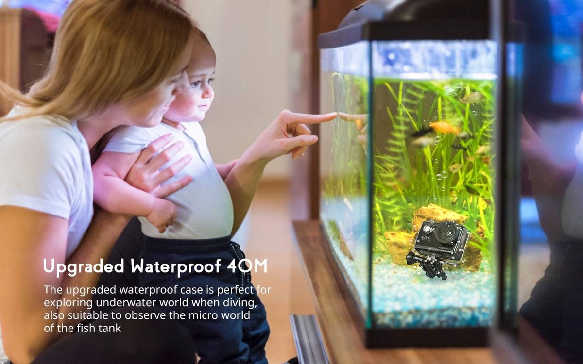 Action Cam 4K 30FPS 20MP WiFi actiecamera met groothoek en accessoires