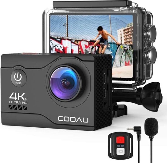 Action Cam 4K 30FPS 20MP WiFi Subacquea 40M