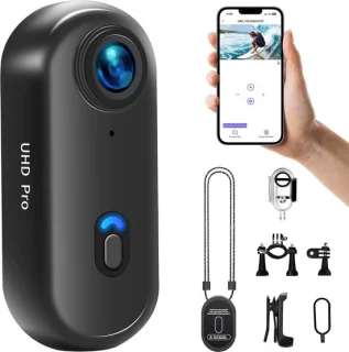 Action cam 4K - mini body camera - waterproof tot 30 m - ShopVlot