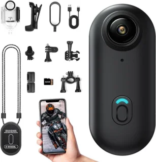 Action cam - Mini sportcamera met 32 GB geheugenkaart - zwart