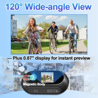 Action camera 1080P - helmcamera met magneet - nachtzicht tot 256 GB - ideaal voor motor en outdoor - ShopVlot
