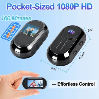 Action camera 1080P - helmcamera met magneet - nachtzicht tot 256 GB - ideaal voor motor en outdoor - ShopVlot