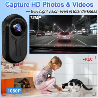 Action camera 1080P - helmcamera met magneet - nachtzicht tot 256 GB - ideaal voor motor en outdoor - ShopVlot
