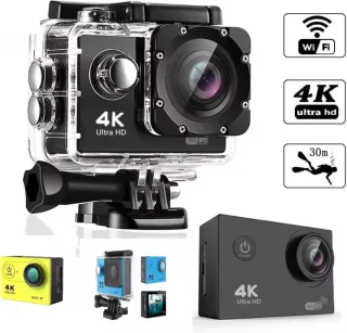 Action Camera 4K Waterdicht 30M inclusief Accessoires