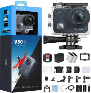 Action camera 4K waterdicht met 17-delige accessoireset