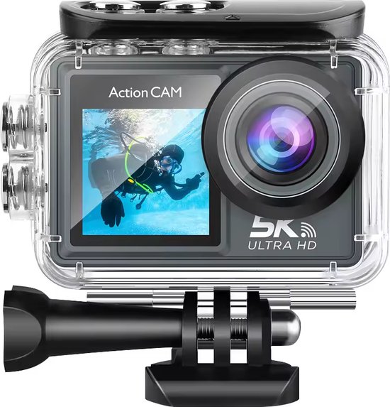 Action Camera 5K Ultra 4K 60FPS 24MP Waterdicht Handycam