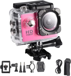 Action Camera Mini Camcorder (Roze)