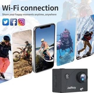 Action Camera Ultra HD 1080p Zwart
