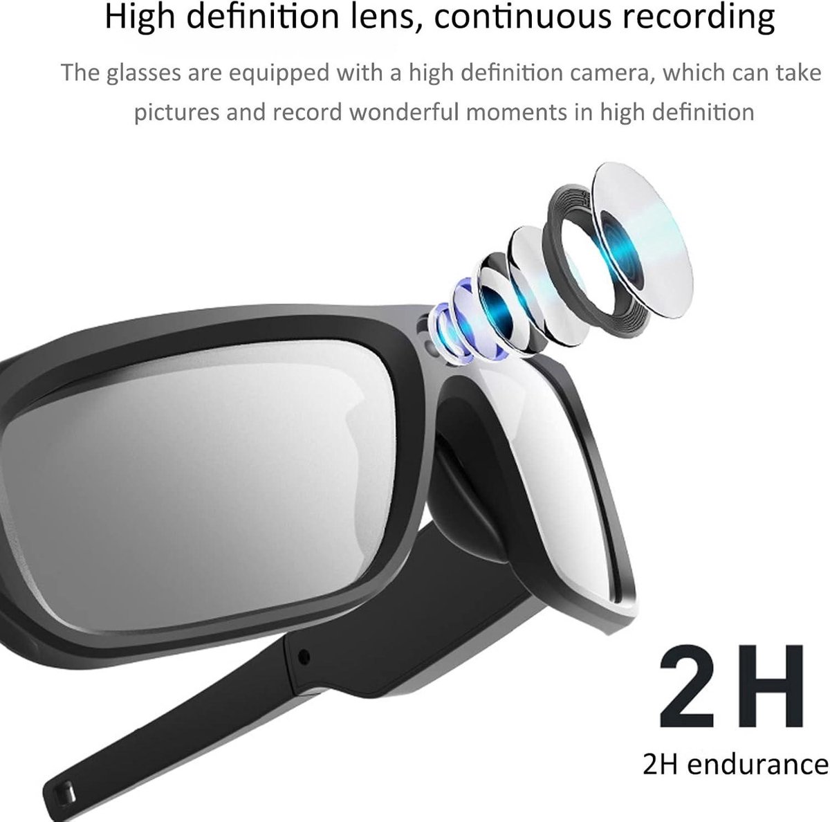 ActionCam Zonnebril Full HD 128GB
