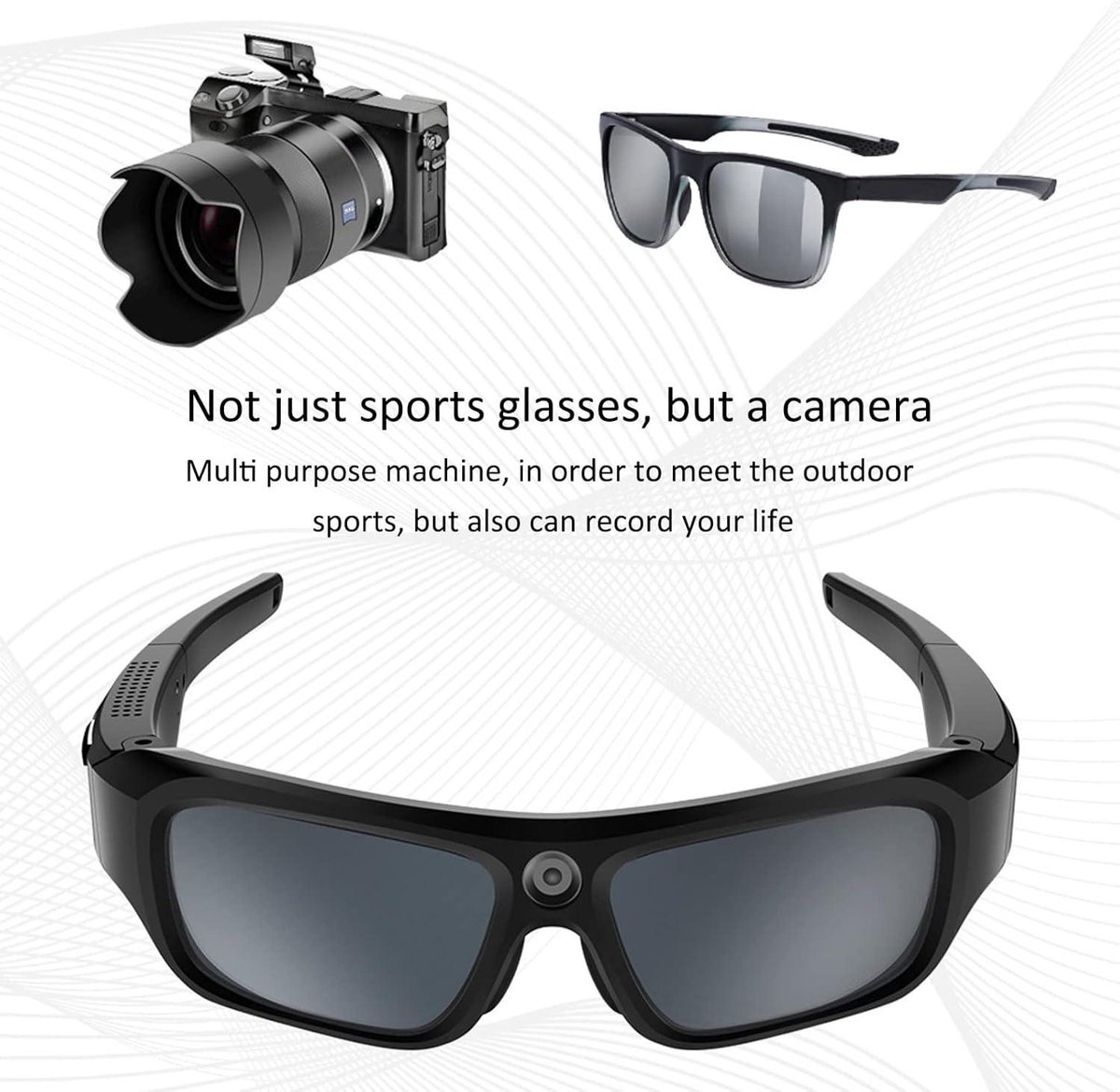 ActionCam Zonnebril Full HD 128GB