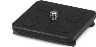 Adapterplaat Quick Insert 49 x 49 mm - metaal mat zwart - ShopVlot