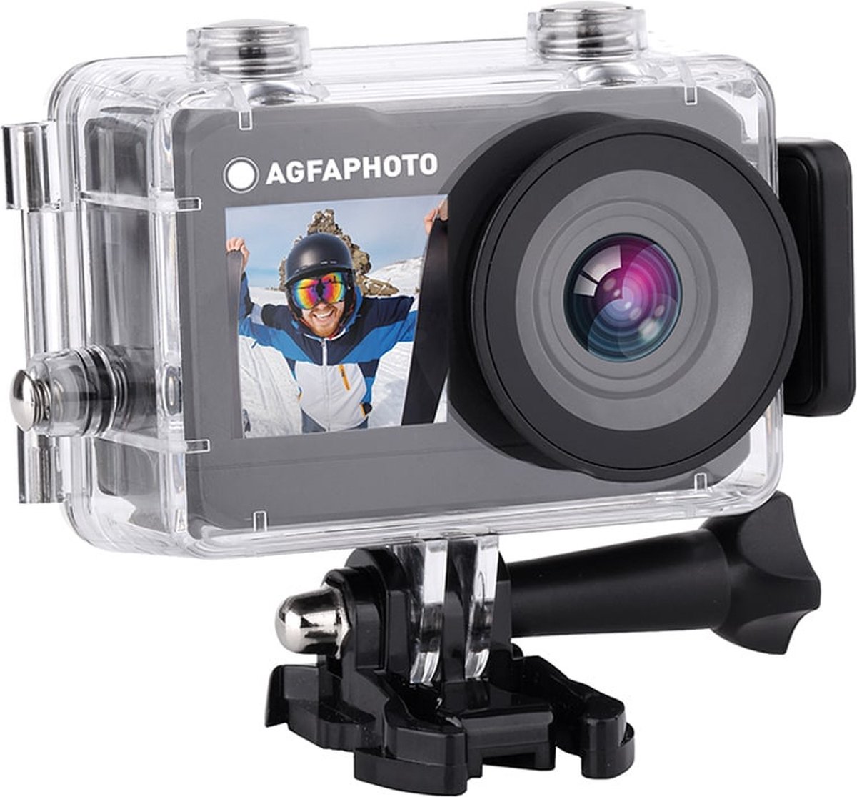 AgfaPhoto Realmove Dual Screen WIFI Sport Camera Zwart