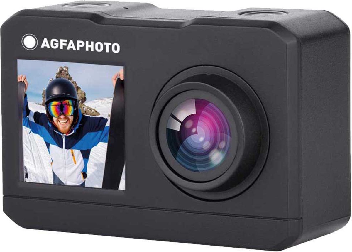 AgfaPhoto Realmove Dual Screen WIFI Sport Camera Zwart