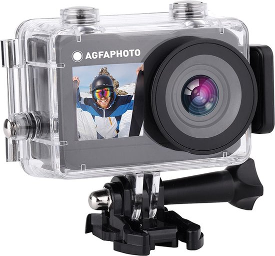 AgfaPhoto Realmove Dual Screen WIFI Sport Camera Zwart