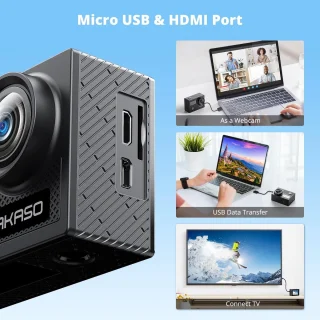 AKASO Brave 4 Actiecamera 4K 30fps 20MP WiFi